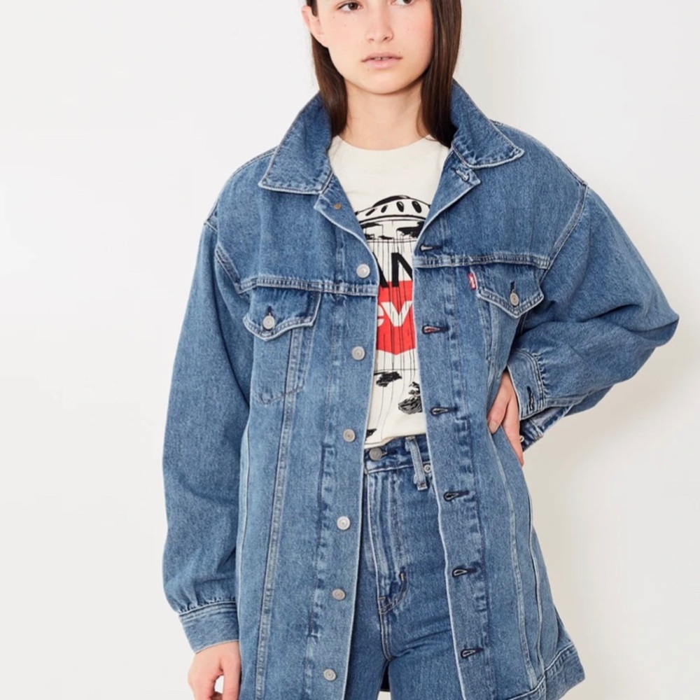 Ganni Blue Jean Jacket - Picture 3 of 6